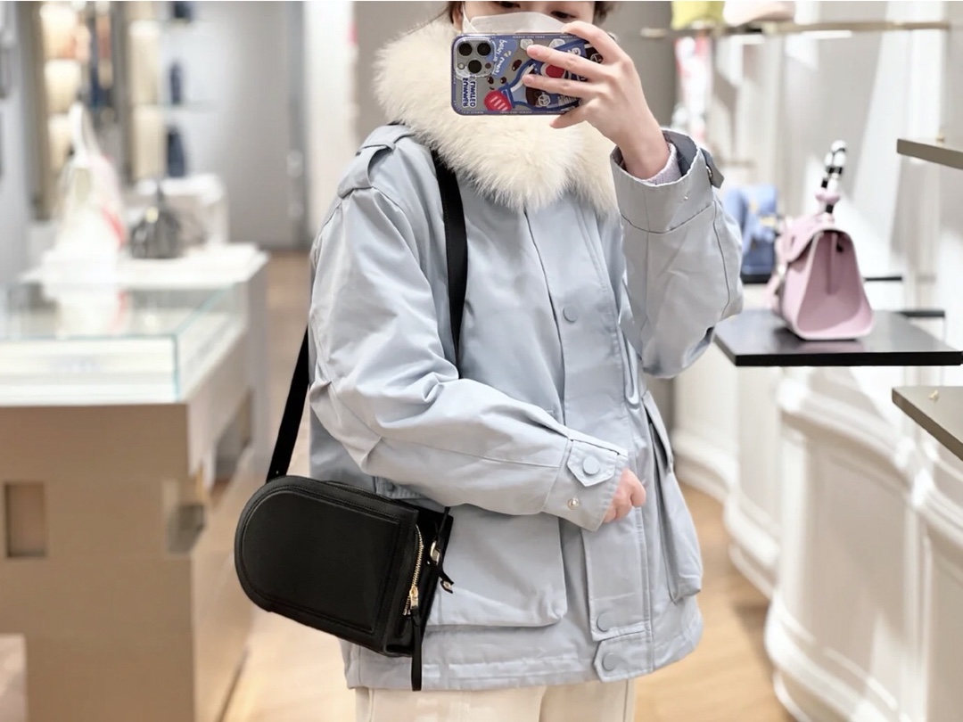 델보 핀 크로스오버 숄더백 블루